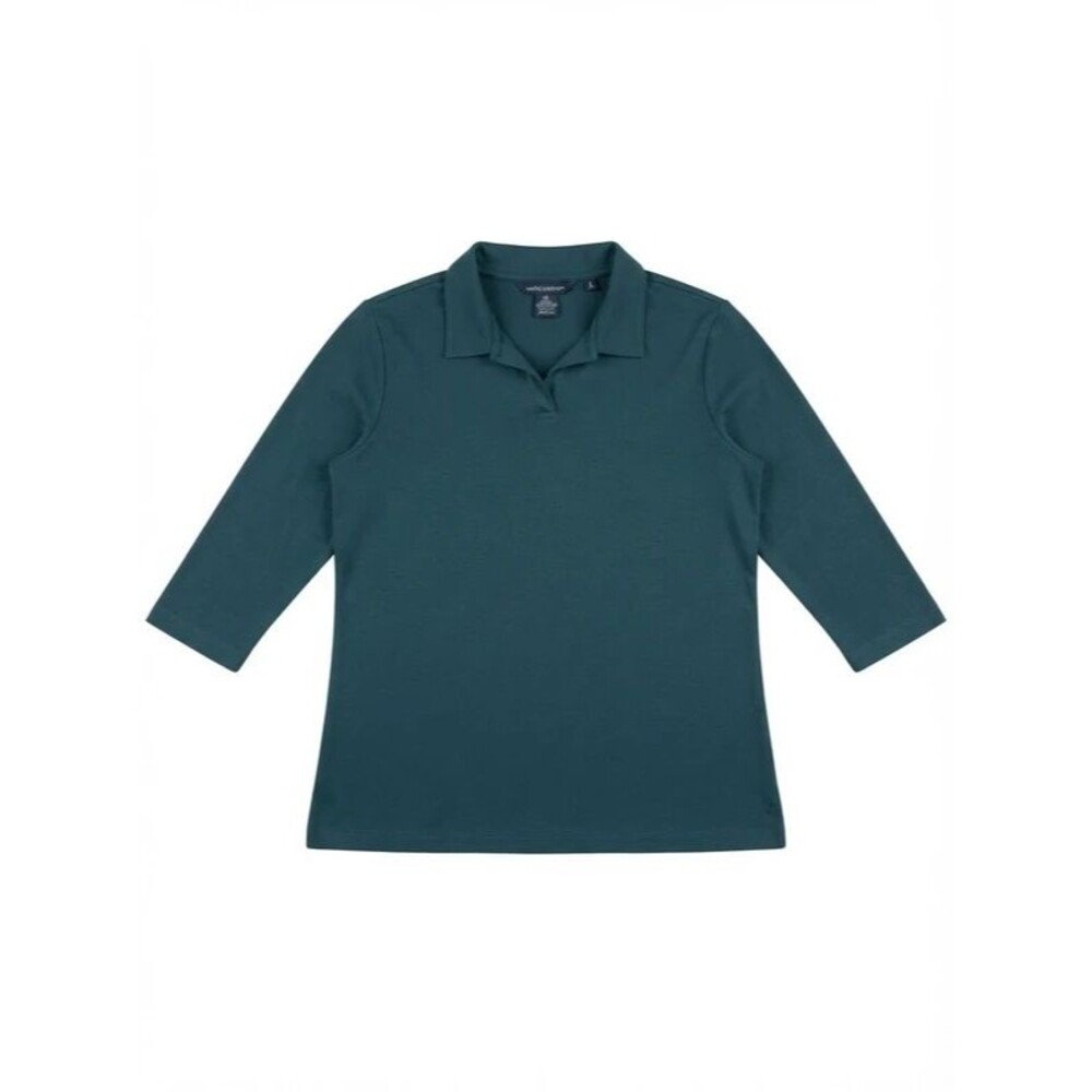 Maddie M Heather Green Henley Top Size M Minimalist Soft Cozy